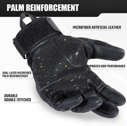 Gant Tactique, Gants De Moto, Gants À Écran Tactile Plein Doigt Pour La Course De VTT, Escalade, Chasse, Motocross, Airsoft, Paintball Et Autres Sports De Plein Air